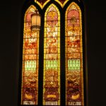Photograph of one of the church's stained glass windows