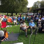 Photograph of an outdoor church event